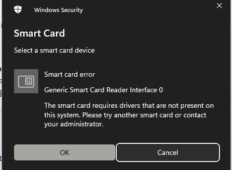 Windows 11 smart card error 